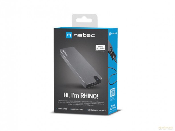 Kieszeń zewnętrzna SSD Rhino M.2 NVME USB-C 3.1 Gen 2 aluminium