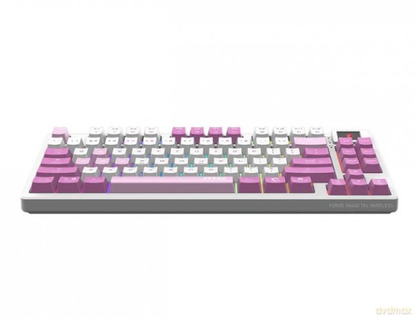 Klawiatura gamingowa Forge GK600 TKL W Violet US