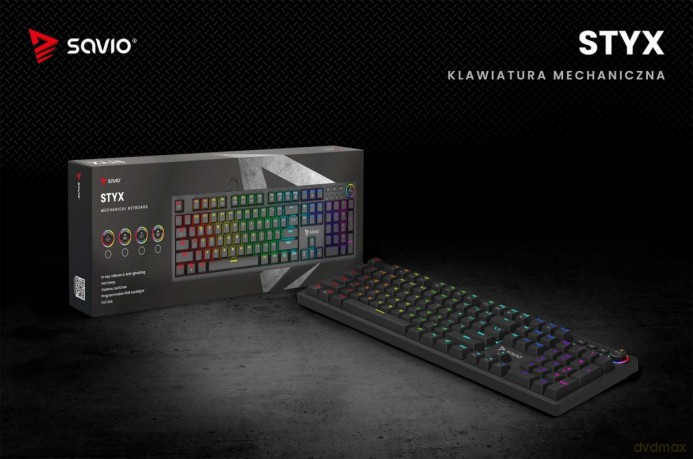 Klawiatura mechaniczna STYX Outemu Blue Hot Swap RGB