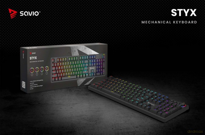 Klawiatura mechaniczna STYX Outemu Blue Hot Swap RGB