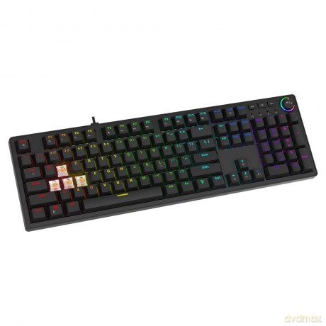 Klawiatura mechaniczna STYX Outemu Peach Silent Hot Swap RGB
