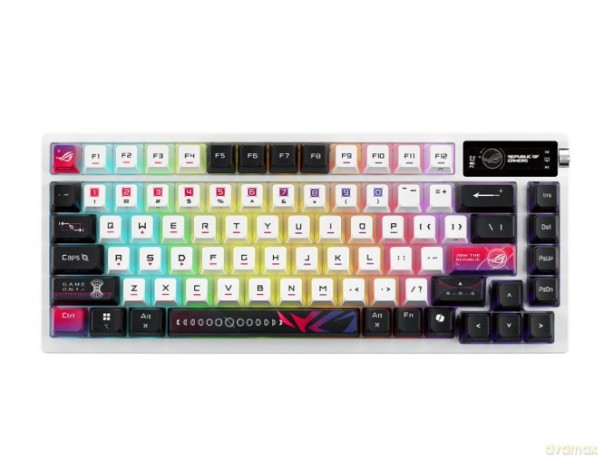 Klawiatura ROG Azoth X M704 BT/RF/USB-C/Aura/Czarno-Biała