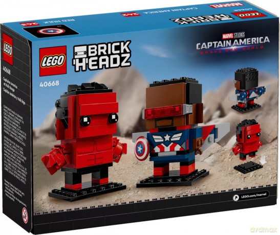 Klocki BrickHeadz 40668 Kapitan Ameryka i Czerwony Hulk