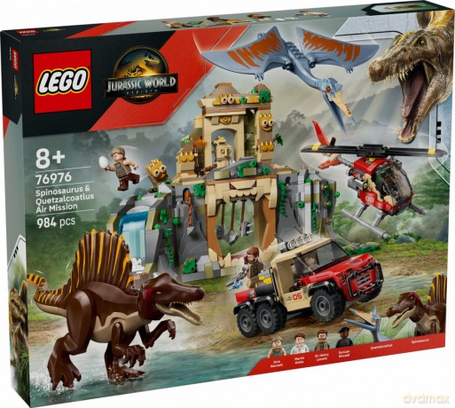 LEGO Jurassic World 76976 Powietrzna misja z kecalkoatlem i spinozaurem [KLOCKI]