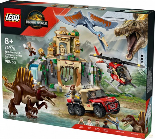LEGO Jurassic World 76976 Powietrzna misja z kecalkoatlem i spinozaurem [KLOCKI]