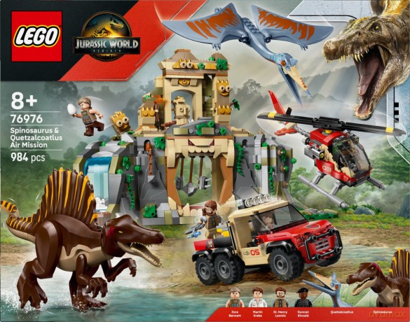 LEGO Jurassic World 76976 Powietrzna misja z kecalkoatlem i spinozaurem [KLOCKI]