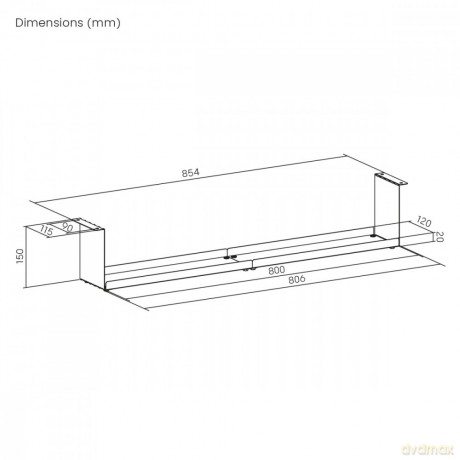Kompaktowy organizer na kable MC-107 W