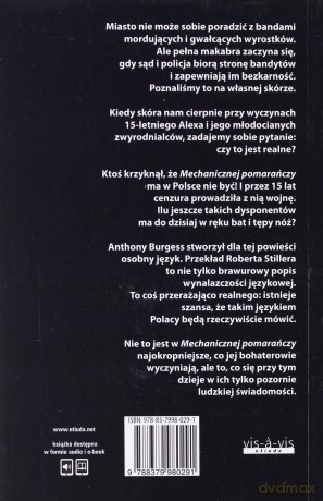 Mechaniczna pomarańcza - Anthony Burgess [KSIĄŻKA]