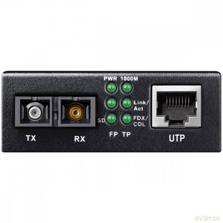 Konwerter światłowodowy MC100GSA-20 Gigabit Media Converter 1310nm SM 20Km SC