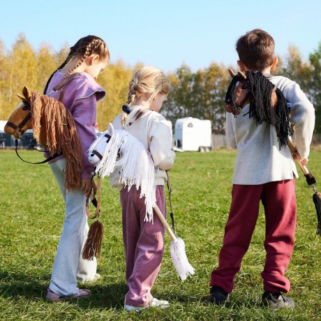 Koń na kiju Hobby Horse HOPPIHORSE A3 Bay - ciemny brąz, maść gniada