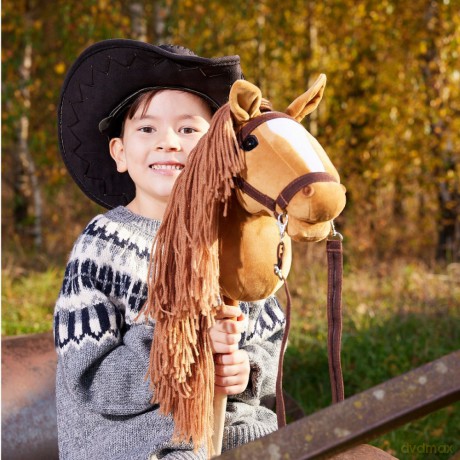 Koń na kiju Hobby Horse HOPPIHORSE A3 Chestnut - brąz, maść kasztanowata