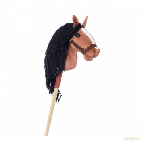Koń na kiju Hobby Horse HOPPIHORSE A4 Bay - ciemny brąz, maść gniada