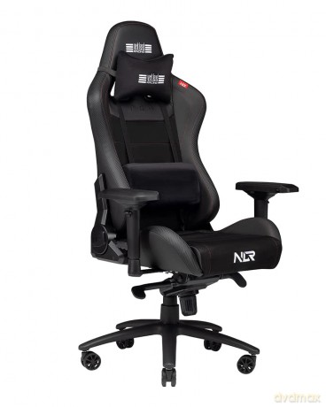 Krzesło NLR ProGaming Czarna skóra i zamsz