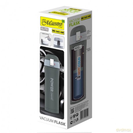 Kubek termiczny 400 ml Power MR-1643-40B Szary