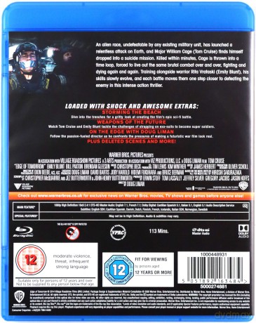 Live Die Repeat: Edge of Tomorrow [Blu-Ray]