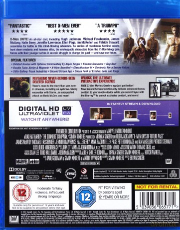 X-Men: Days Of Future Past [Blu-Ray]