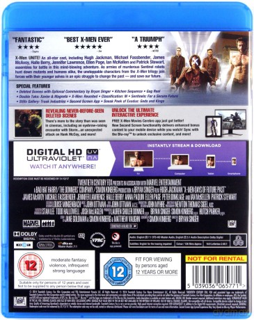 X-Men: Days Of Future Past [Blu-Ray]