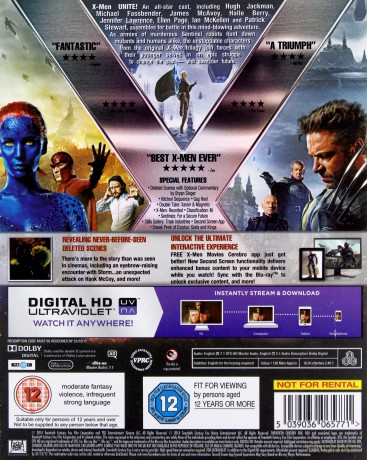 X-Men: Days Of Future Past [Blu-Ray]
