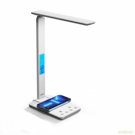 Lampa biurkowa LED z ładowarką indukcyjną LEDITOU MT222 (Biała)