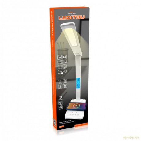 Lampa biurkowa LED z ładowarką indukcyjną LEDITOU MT222 (Biała)