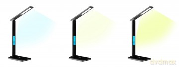 Lampa biurkowa LED z ładowarką indukcyjną LEDITOU MT222K (Czarna)