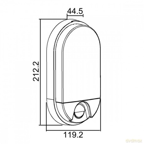 Lampa Led z czujnikiem ruchu 15W MCE340 GR