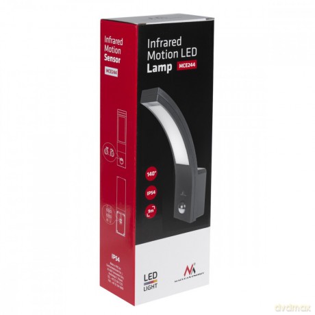 Lampa LED z czujnikiem ruchu MCE244B