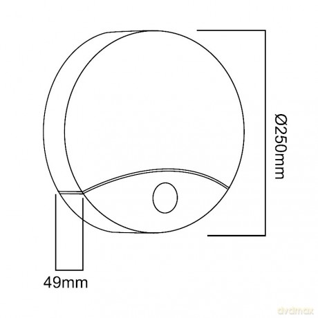 Lampa LED z czujnikiem ruchu MCE357W