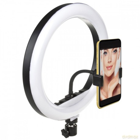 Lampa pierścieniowa LED12W 10" ze statywem MCE610
