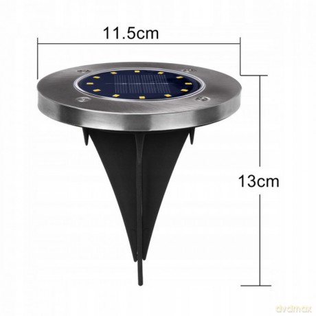 Lampa solarna najazdowa MCE318 LED IP44 12 SMD 4000K