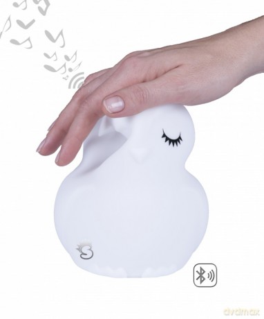 Lampka nocna silikonowa zmieniająca kolory z głośnikiem Bluetooth Świetlaczek Sówka HU HU