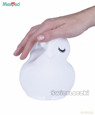 Lampka silikonowa nocna MM013 Sówka z pilotem