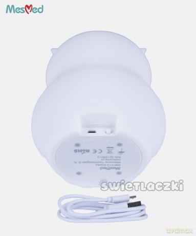 Lampka silikonowa nocna MM013 Sówka z pilotem
