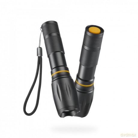 Latarka led 2w1 200lm 100m 3 tryby zoom