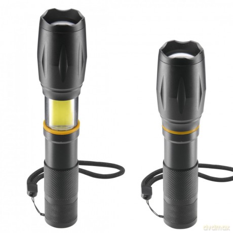 Latarka led 2w1 200lm 100m 3 tryby zoom