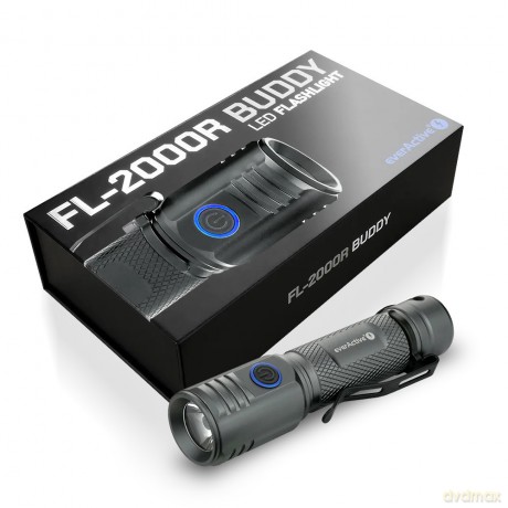 Latarka ręczna diodowa LED Buddy FL-2000R IPX6