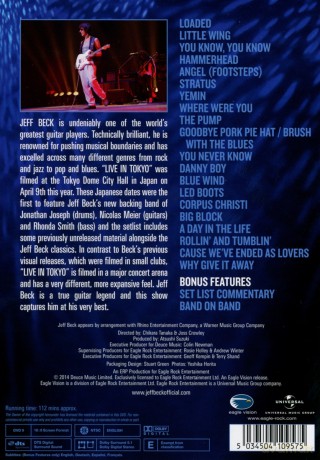Jeff Beck: Live In Tokyo 2014 [DVD]