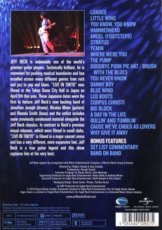 Jeff Beck: Live In Tokyo 2014 [DVD]