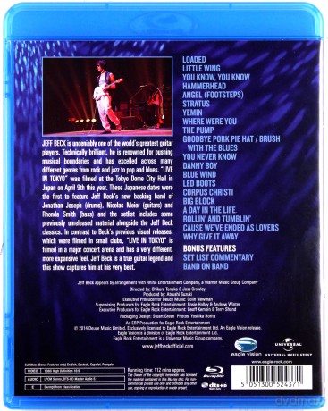 Jeff Beck: Live In Tokyo 2014 [Blu-Ray]