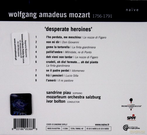 Sandrine Piau: Desperate Heroines [CD]