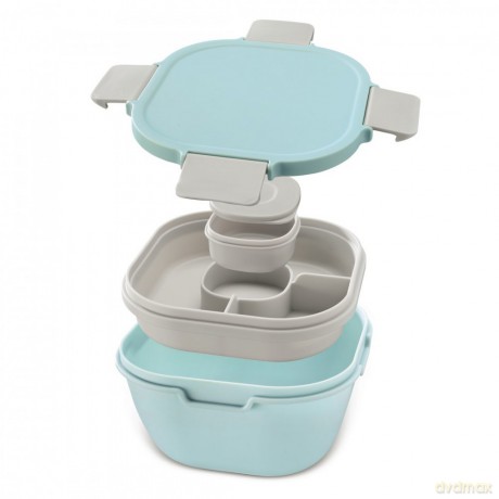 Lunchbox dwukomorowy Hama na sałatkę 1400 ml TO GO