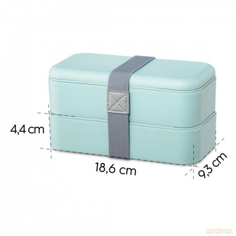 Lunchbox poziomowy Hama na żywność 500 ml TO GO