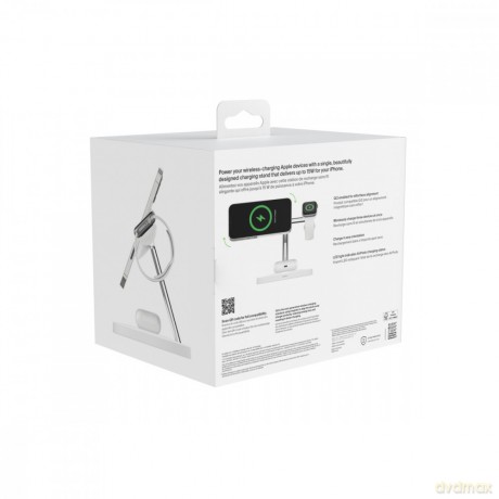 Ładowarka bezprzewodowa Boost Charge Pro 3w1 Qi2 15W biała