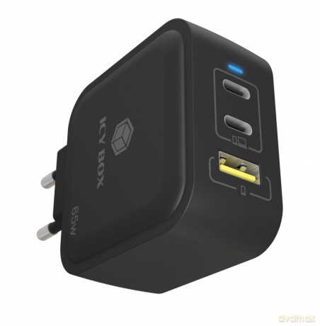 Ładowarka IB-PS1030-PD 65 WATT, 2x TYPE-C, 1x Type-A