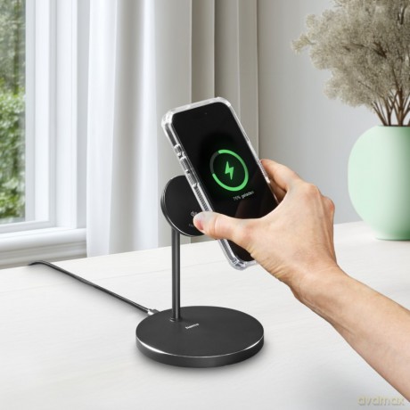 Ładowarka indukcyjna fast charge 15w czarna