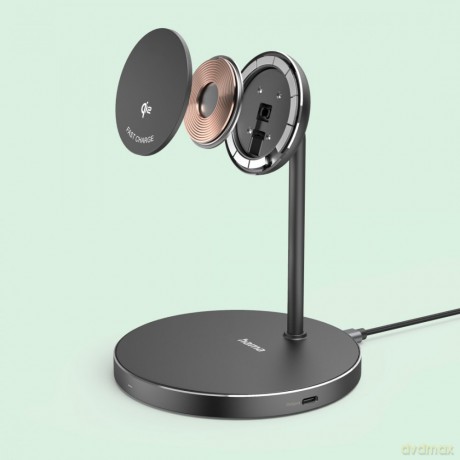 Ładowarka indukcyjna fast charge 15w czarna