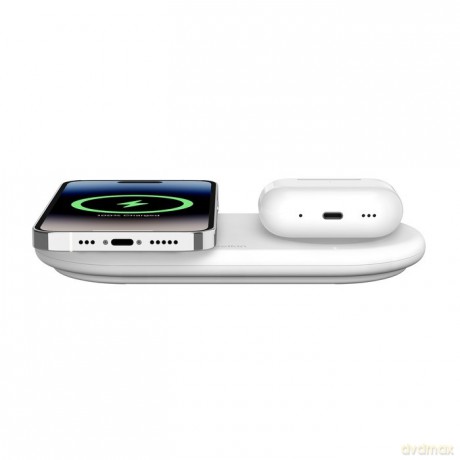 Ładowarka podwójna BoostCharge Pro Qi2 15W biała