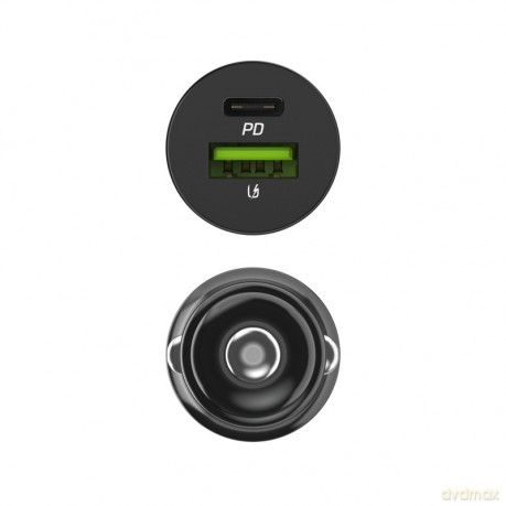 Ładowarka samochodowa PowerRide Nano38 38W 6A 1xUSB-C,1xUSB-A