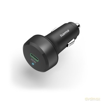 Ładowarka samochodowa USB-C QC PD 25W Czarna