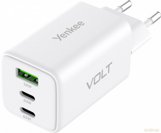 Ładowarka sieciowa 3xUSB 65W 3,24A Power Delivery 3.0 QC4.0